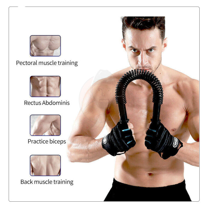 Twister Arm Trainer Exerciser 2025 New Portable Adjustable Spring Workout Bar, Forearm Triceps Chest Enhanced Exercise Strengthener Upper Body Strengt