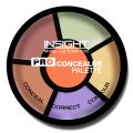 INSIGHT Pro Concealer Palette – Shade Concealer | Makeup Wheel for Face | Satin–Matte Finish | 3-in-1 Conceal, Contour & Correct | Waterproof | Full Coverage | 15gm. 