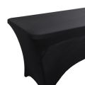 Tablecloths for Rectangular Tablecloths,Stretch Fit Tablecloths,for Events, Cocktail Parties Black. 