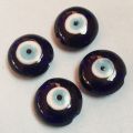Blue Evil Eye Charm. Amulet. Round Shape Pendant For Necklace & Bracelet. 
