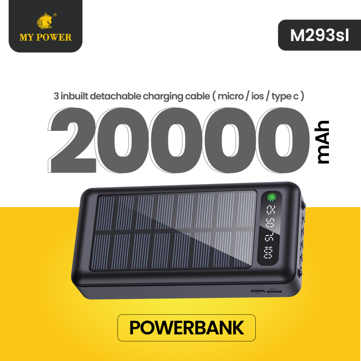 Mypower%2020000mAh%20%20Solar%20Powerbank%20%20Cable%20attatched%20%20Type-c%20Input%20M293sl%20-%20Image%202