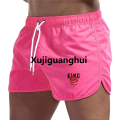 Xujiguanghui King Printing Mens Beach Shorts Casual Seaside Jogging Shorts Sports Trousers Quick Drying Comfort Swimming Surf Shorts Summer. 