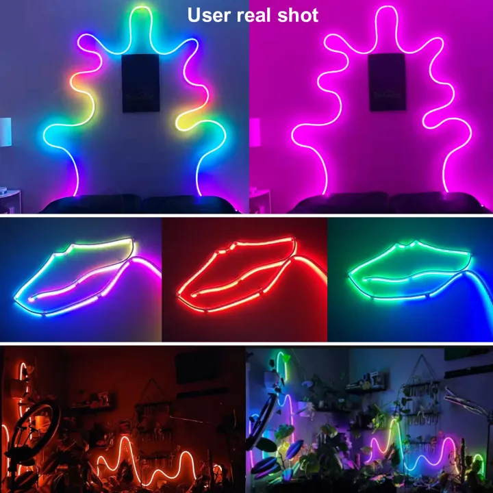 Gaming,%20DIY%20Timing%20Tape%20Silicone/21MeRGBW%20Neon%20LED%20Strip%20Light/3M%20Neon%20Rope%20Light%20Music%20RGBDreamcolor%20Chase%20Strip%20for%20Room%20-%20Image%202