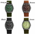 SOKI Men's Canvas Nylon Waterproof Luminous Watches Casual Fashion Quartz Sport Wrist Watch Fashion Accessory. 