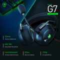 Plextone G7 Flash Speed RGB Chroma LED Wireless Bluetooth 5.1 Gaming Headset With ENC Detachable Mic For E-sport Gaming. 