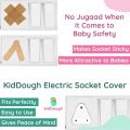 Baby Proofing Electrical Protector Socket Plug Cover Guards - Pack of 6 , White, Open Socket Guards Protector for Kids Safety, Electric Plugs Cover, Baby Safety Product. 