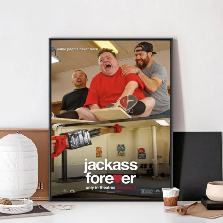 Movie%20Jackass%20Forever%20Poster%20No%20Framed%20Poster%20Kraft%20Club%20Bar%20Paper%20Vintage%20Poster%20Wall%20Art%20Painting%20Bedroom%20Study%20Stickers%20-%20Image%204