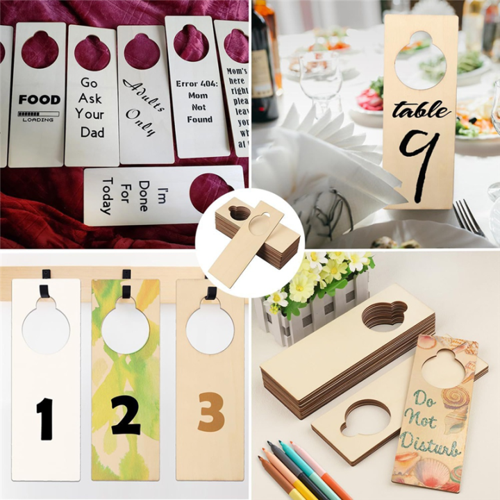20PCS%20Unfinished%20Wood%20Door%20Knob%20Hangers%20Door%20Knob%20Signs%20DIY%20Craft%20E%20-%20Image%203