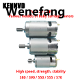 Wenefang 10 Teeth Children's Electric Car Motor 6V RS390 RS380 12V RS550 Fashion Power Wheel Motor 24V RS570 Engine For Ride On Toys Accessories. 