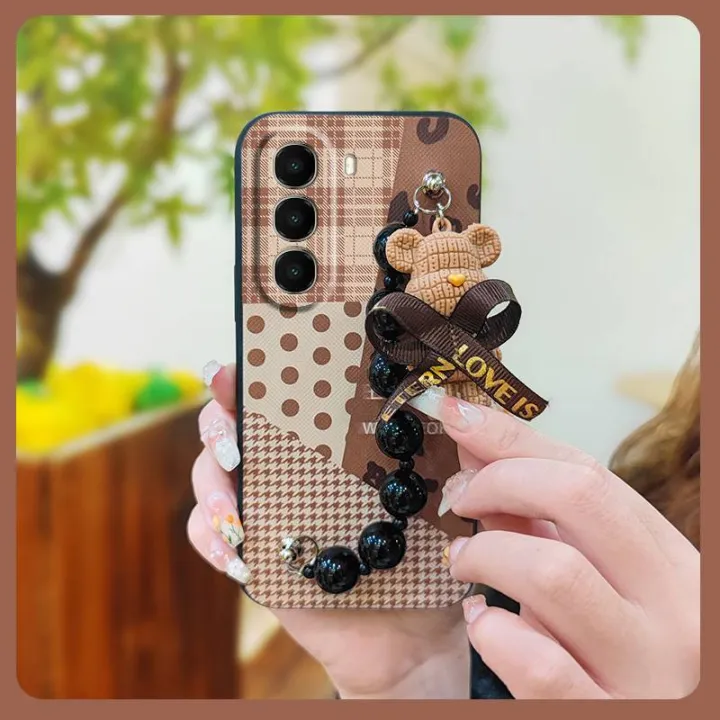 Skin-friendly%20feel%20Simplicity%20Phone%20Case%20For%20itel%20A95%20Dirt-resistant%20cute%20protective%20case%20soft%20case%20Bear%20bracelet%20-%20Image%204