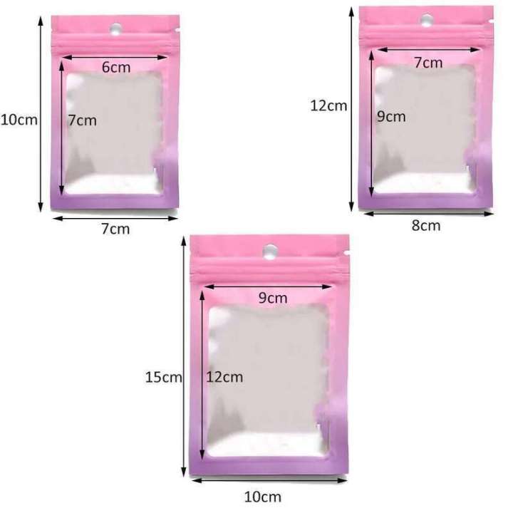 100Pcs%20Gradient%20Bags%20Resealable%20With%20Zipper%20Plastic%20Display%20Pouch%20Jewelry%20Storage%20Packaging%20Small%20Businesses%20Supplies%20-%20Image%206