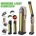 Luxury Portable Fold LED Flashlight Strong Magnet COB Working Light Type C Rechargeable Emergency Floodlight Outdoor Camping Lantern. 