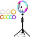 RGB LED Soft Ring Light MJ-30 (30 CM)  With Stand. 