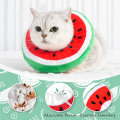 Adjustable Cat Cone Collar Soft Cats Cones Collar After Surgery for Kittens ,Watermelon Large. 
