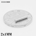 DISICHEN 2025 100/200/500/1000/5000PCS 2x1 Small Round Magnet 2*1mm Neodymium Powerful Magnetic 2x1mm Permanent Magnet 2*1 mini Disc magnet. 