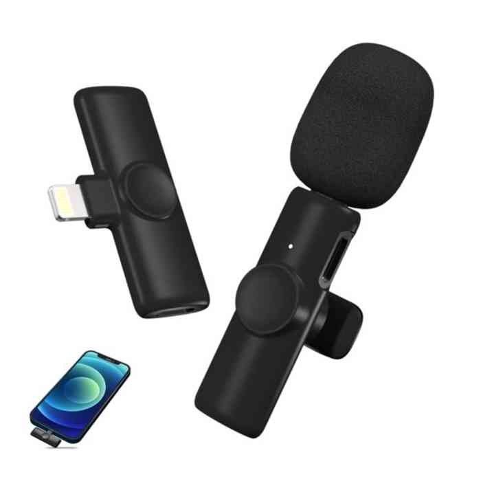 Wireless%20Microphone%20For%20Iphone%20With%20Windproof%20Net%20-%20Image%205