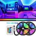 5M RGB LED Strip Light with Remote Control - Room Decoration Lighting. 