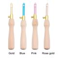 Changeable Head Poking Cross Stitch Tools Knitting DIY Poke Needle Adjustable Punch Needle Tool Embroidery Stitch. 