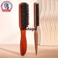 Difutagui Hair quality scalp press electric - suitable for all reducing 2025 New 2025 frizz and static brush - 2 piece premium wooden brush set. 