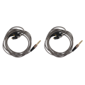 2X DIY Ie800 Headphone Cable Single Crystal Copper Wires, 14 Core MMCX Interface Earphone Cable for SE215/315/535/UE900. 