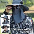 Wenefang Summer Outdoor Sports Men's Fishing Hat Sunscreen Uv Protection Fifty percent discount Breathable Sunshade Printing Casual Mountaineering Fishing Caps. 