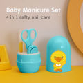 Baby Manicure Set: Safety Care Nail Trimmer, Clipper, Scissor, Tweezers - 4-Piece Essential Tool Kit. 