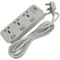 KOHINOOR Surge Protector 3 Port 2500W (10A) 3 Pin Universal Authentic Extension Multiplug for Personal & Official Uses 'KN-213'. 
