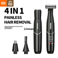 Xiaomi Youpin Electric Hair Remover Rechargeable Lady Shaver Nose Hair Trimmer Eyebrow Shaper Leg Armpit Bikini Trimmer Epilator. 