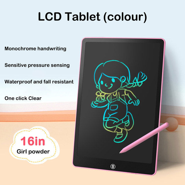 16 Inch  LCD Writing Tablet, Erasable & Colorful