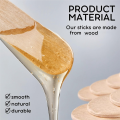 [100 Count] 3.6 Inch Wooden Multi-Purpose Popsicle Sticks, Craft, Ice Cream, Wax, Waxing, Tongue Depressor Wood Sticks Easy to Use. 