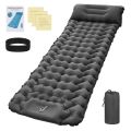 Camping Sleeping Pad with Pillow Built-in Pump Ultralight Inflatable Sleeping Mat Waterproof Camping Air Mattress for Backpacking Hiking Tent Traveling. 