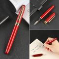 Gift Signature Stroke Calligraphy Mahogany Pencil Ink Refills Metal Pen Clip Bamboo Fountain Pens. 