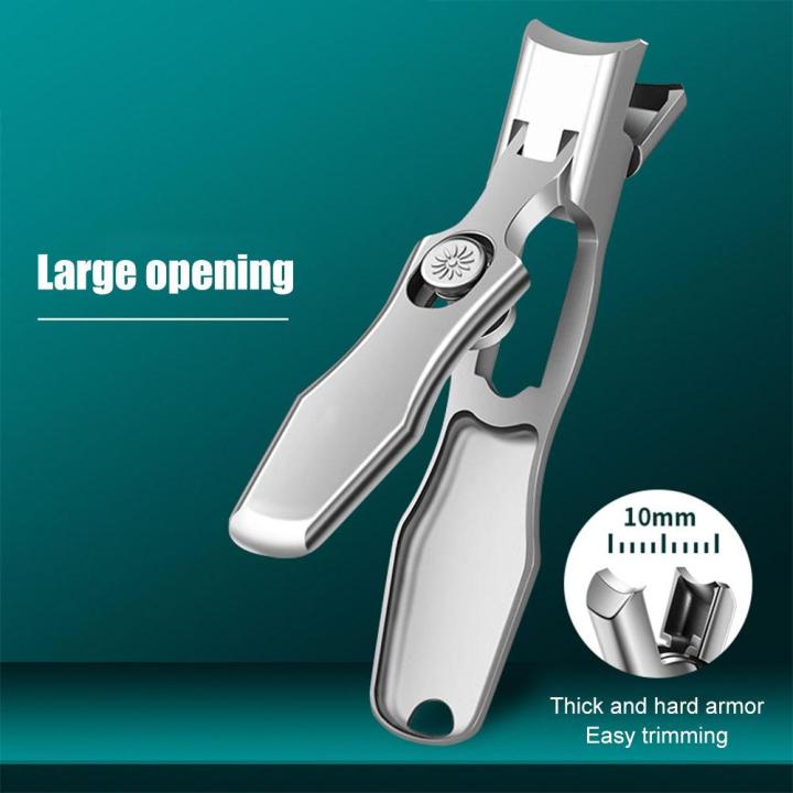 Professional Nail Cutter Stainless Steel Nail Clippers Toenail Fingernail Manicure Trimmer Toenail Clippers For Thick Nails D2m7