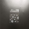Gift Decoration Bag Bagging Wedding Candy Material Self Adhesive Biscuit Pack 100pcs/batch 4 sizes snowflake transparent plastic. 