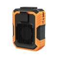 Portable Waist Fan Rechargeable, Personal Waist Fan Orange. 