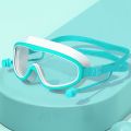 Glasses beach girl boy swimming earplug frame kids big swimming goggles with kids anti fog glasses pool. 