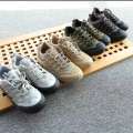 Daily outdoor hiking mountaineering shoes with breathable and non slip mesh, large sole, mens walking shoes, trendy lace up. 