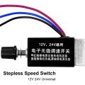 NAMUNY 1Pc Motor Speed Regulator DC 12V/24V 10 a Motor Speed Controller Switch for Car Truck Fan Heater Control. 