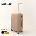 NUELITE NARITA 24-Inch Check-In Luggage | 8 Wheel Spinner Trolley Bag | Anti-Theft Zipper Integrated Lock Extra Security | Hard Shell Suitcase. 