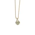 18K Gold Color Hetian Jade Necklace Metal Non Tarnish Fashion Accessories Jewelry For Classy . 