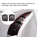 4X Window Switch Button Covers for W203 W208 C Clk Class Front Left+Right Window Switch Repair Button Caps. 