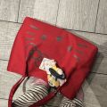 Cute Cartoon Kitty Tote Bag Large Capacity Canvas Shoulder Bag Lightweight Solid Color Travel Printed Handbag. 