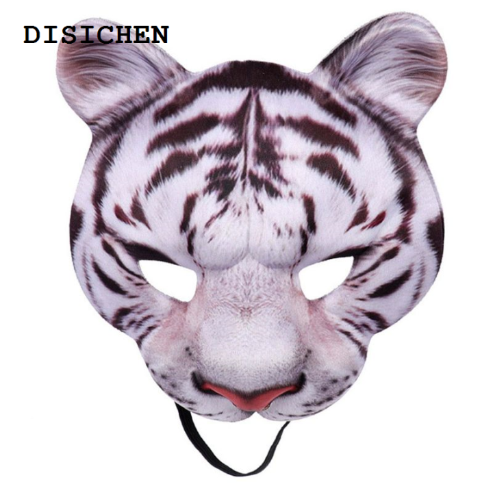DISICHEN%20Luxury%202022%20New%20Halloween%20Unisex%203D%20Tiger%20Pig%20Animal%20Half%20Face%20Eye%20Mask%20Festival%20Masquerade%20Party%20Fancy%20Cosplay%20Costume%20Decoration%20-%20Image%207