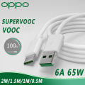 Oppo Cable 65w Original Supervooc Charger Cable Type C Reno 8 7 5g 5 Pro 6 Lite 4 3 Find X6 X5 Pro X X2 X3 Neo Vooc Fast Charge. 