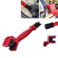 Bicycle Motorcycle Chain Cleaning Tool Gear Grunge Brush Cleaner Red. 