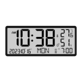 LCD Digital Alarm Clock with Temperature Sensor Desktop & Wall Mountable Manual & Automatic Display Adjustability Durable Easy Install Easy to Use. 