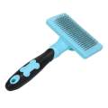 Self Cleaning Slicker Brush for Dogs and Cats - Easy to Clean Pet Grooming Brush Removes Mats Tangles and Loose Hair with Minimal Effort and Comfort - Suitable for Long or Short Hair. 