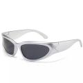 Silver Unisex Y2K Sunglasses For Men And Women. 
