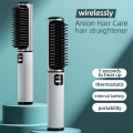 Portable Multi-Function Wireless Hair Straightening Brush with Negative Ion Anti-Heat Technology. 