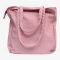 Pink Shopping Bag Eco-Friendly Cotton Tote Bag Women's Fashion Handbag Pink Color. 